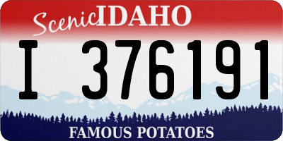 ID license plate I376191