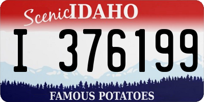 ID license plate I376199