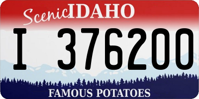 ID license plate I376200