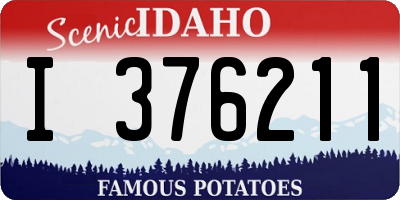 ID license plate I376211