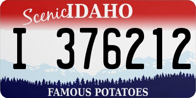ID license plate I376212