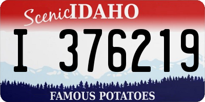 ID license plate I376219