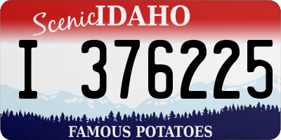 ID license plate I376225