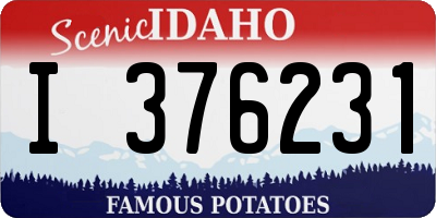 ID license plate I376231