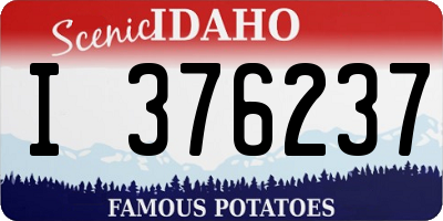 ID license plate I376237
