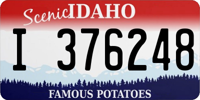 ID license plate I376248