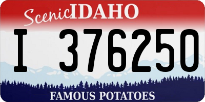 ID license plate I376250