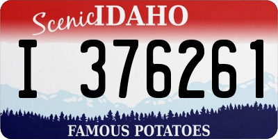 ID license plate I376261