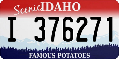 ID license plate I376271