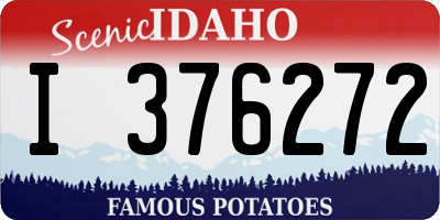 ID license plate I376272