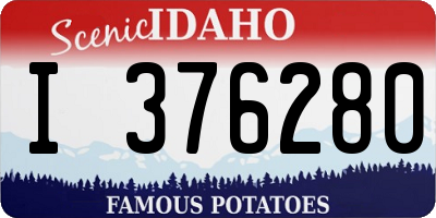 ID license plate I376280