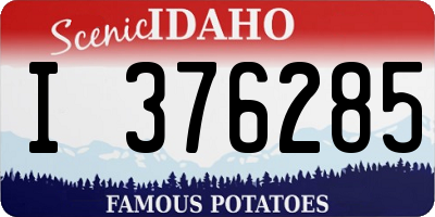 ID license plate I376285