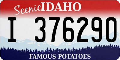 ID license plate I376290