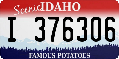 ID license plate I376306