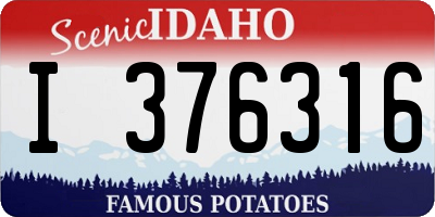 ID license plate I376316