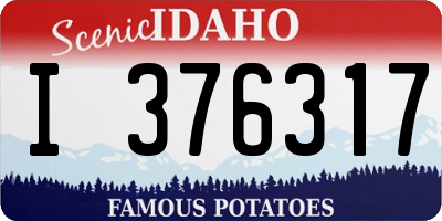 ID license plate I376317