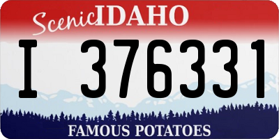 ID license plate I376331