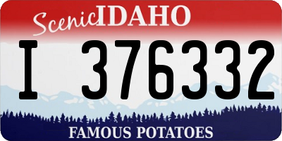 ID license plate I376332