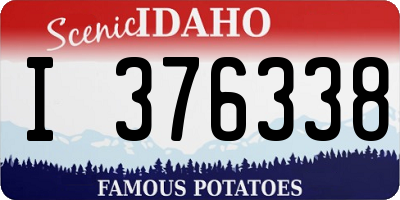 ID license plate I376338