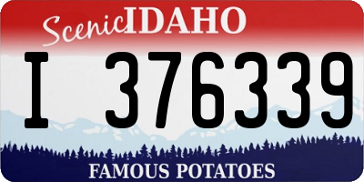 ID license plate I376339