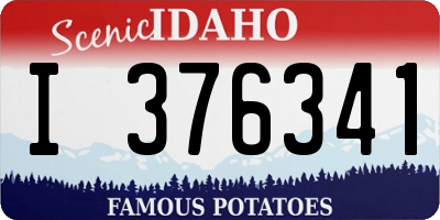 ID license plate I376341