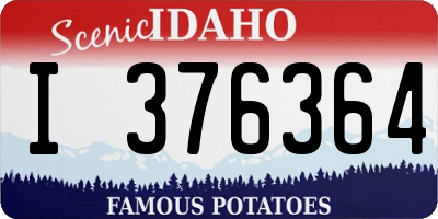ID license plate I376364