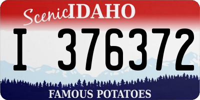 ID license plate I376372