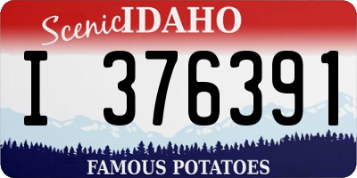 ID license plate I376391