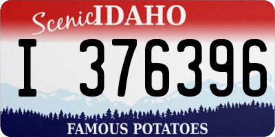 ID license plate I376396