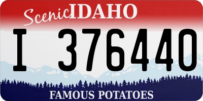 ID license plate I376440
