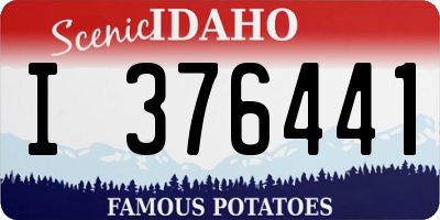 ID license plate I376441