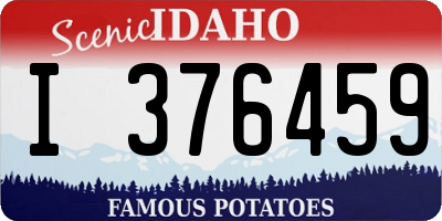 ID license plate I376459