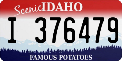 ID license plate I376479