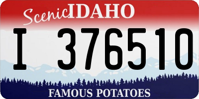 ID license plate I376510