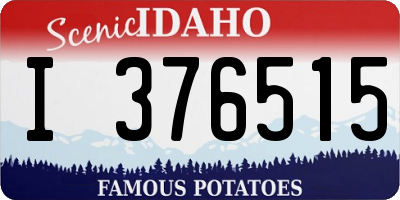 ID license plate I376515