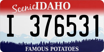 ID license plate I376531