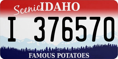 ID license plate I376570
