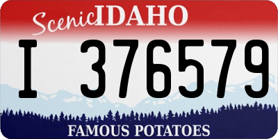 ID license plate I376579