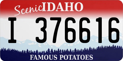 ID license plate I376616
