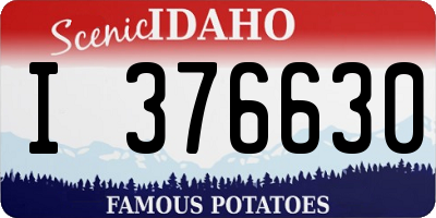 ID license plate I376630