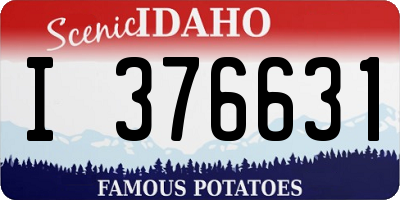ID license plate I376631