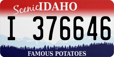 ID license plate I376646