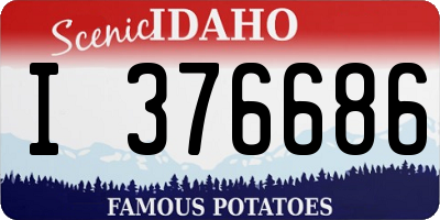 ID license plate I376686