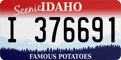 ID license plate I376691