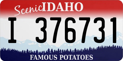 ID license plate I376731