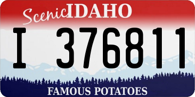 ID license plate I376811