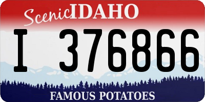 ID license plate I376866