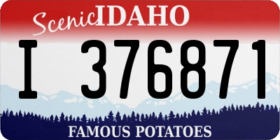 ID license plate I376871