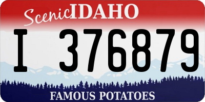 ID license plate I376879