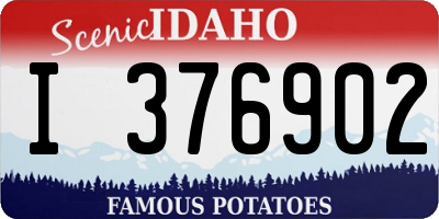 ID license plate I376902